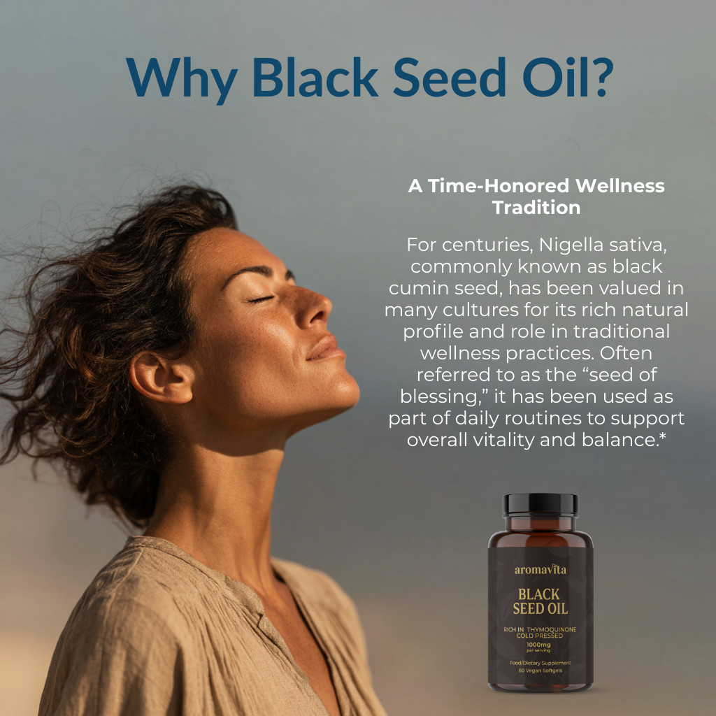 Aromavita Black Seed Oil 1000mg Softgels – Immune & Digestive Support