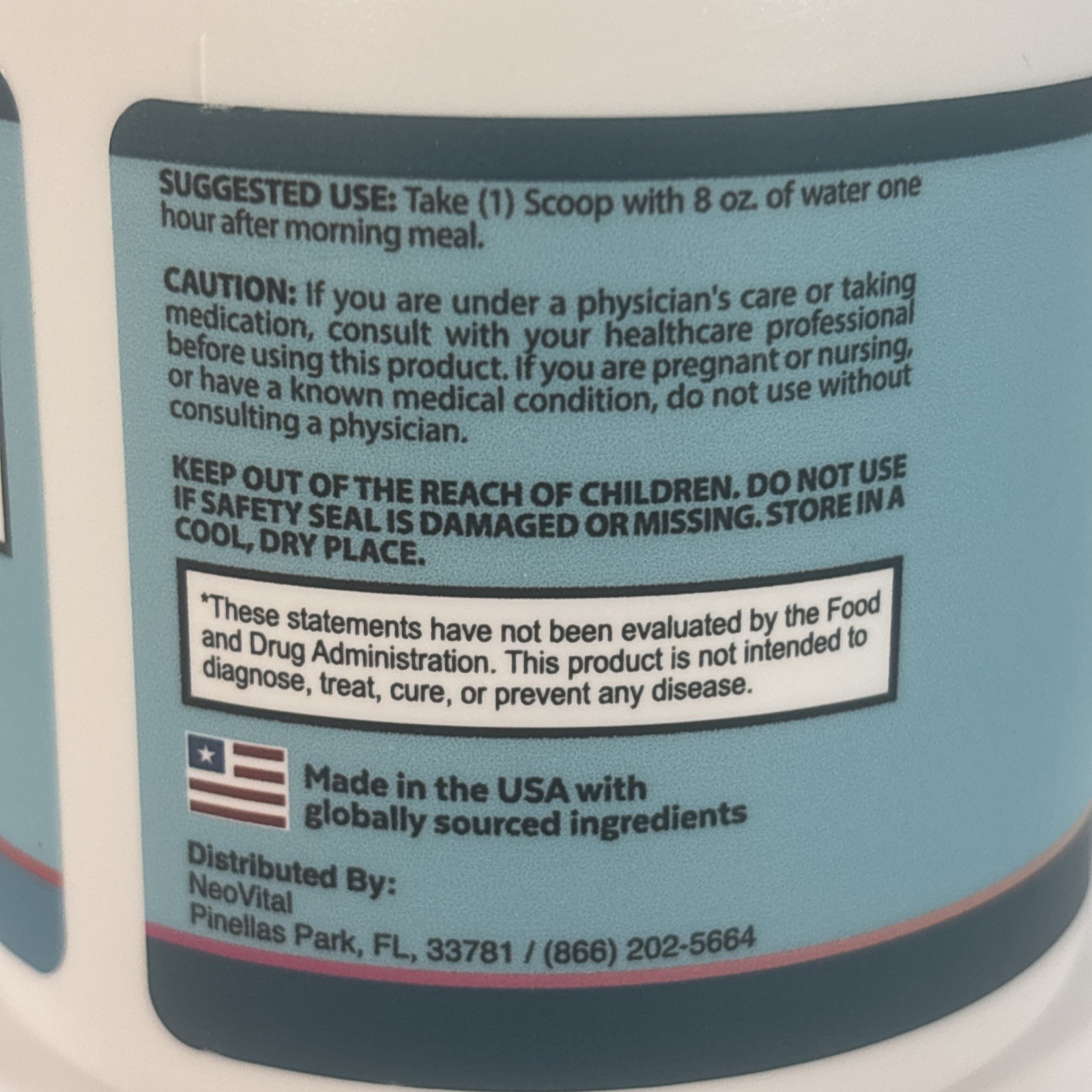 (3 Pack) Neo Vital Powder Advanced Brain Supplement NeoVital 90 Servings