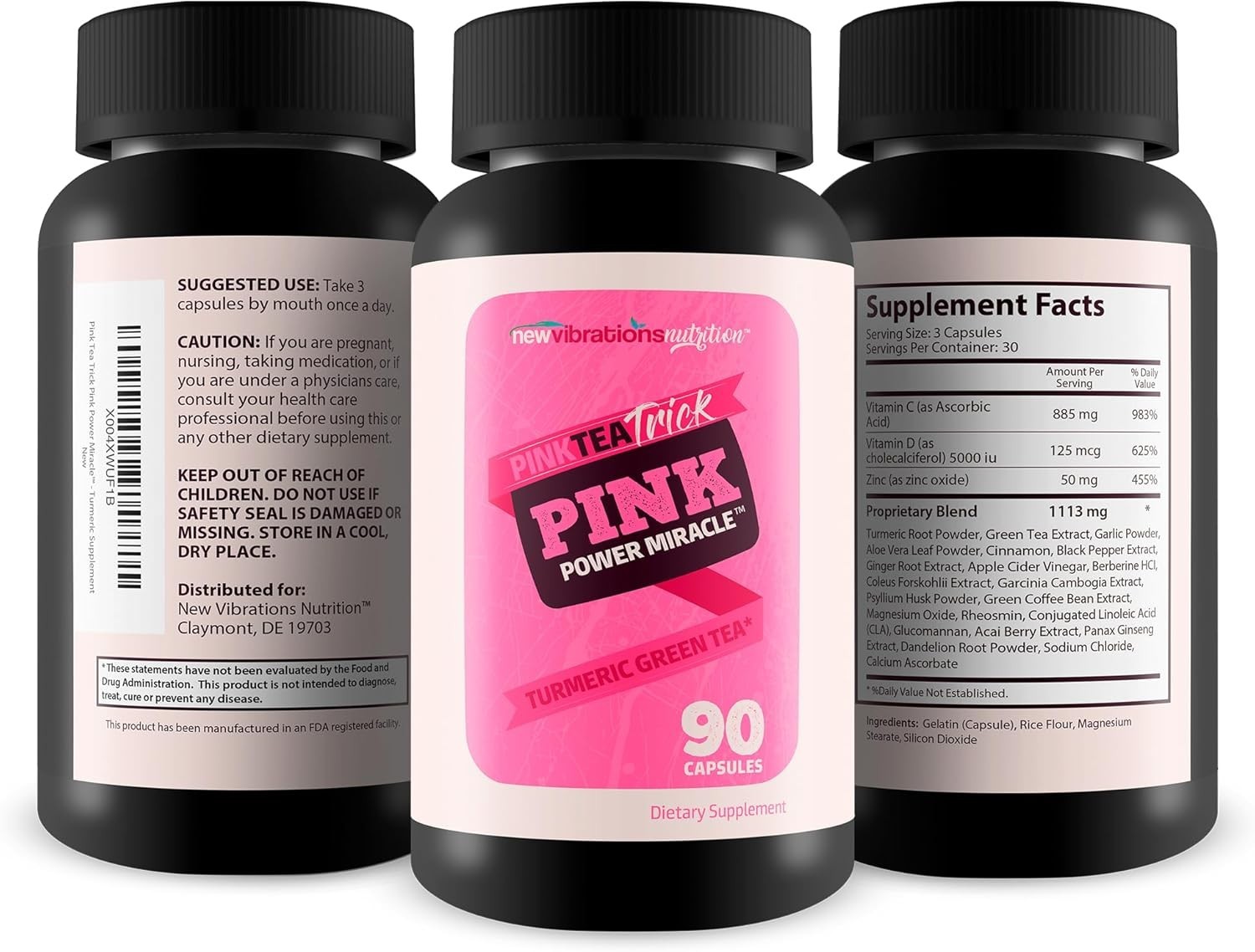 Pink Tea Trick Turmeric Green Tea – Pink Power Miracle Healthy Metabolic Func…