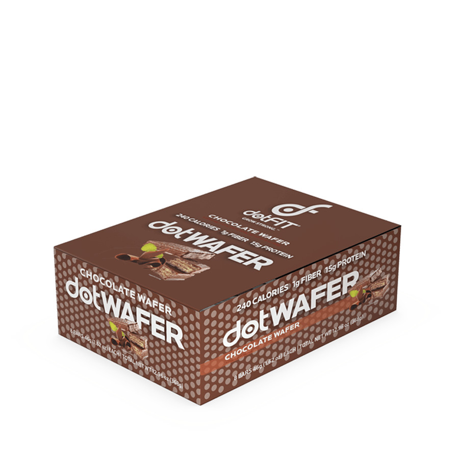 DotFit Chocolate Flavor dotWAFER Small Batches Quality Fresh Real 8x46g NEW