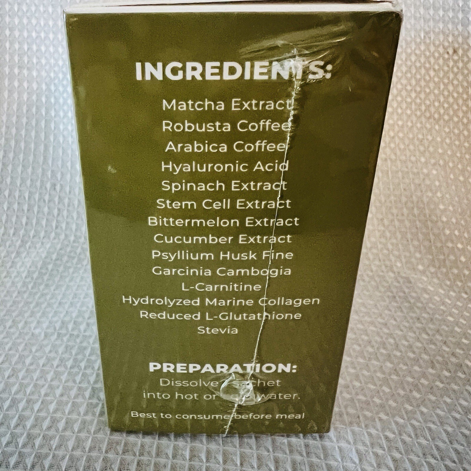 2x Boxes Luxe Slim MATCHA LATTE – 10 Sachets With Stem Cell Extract