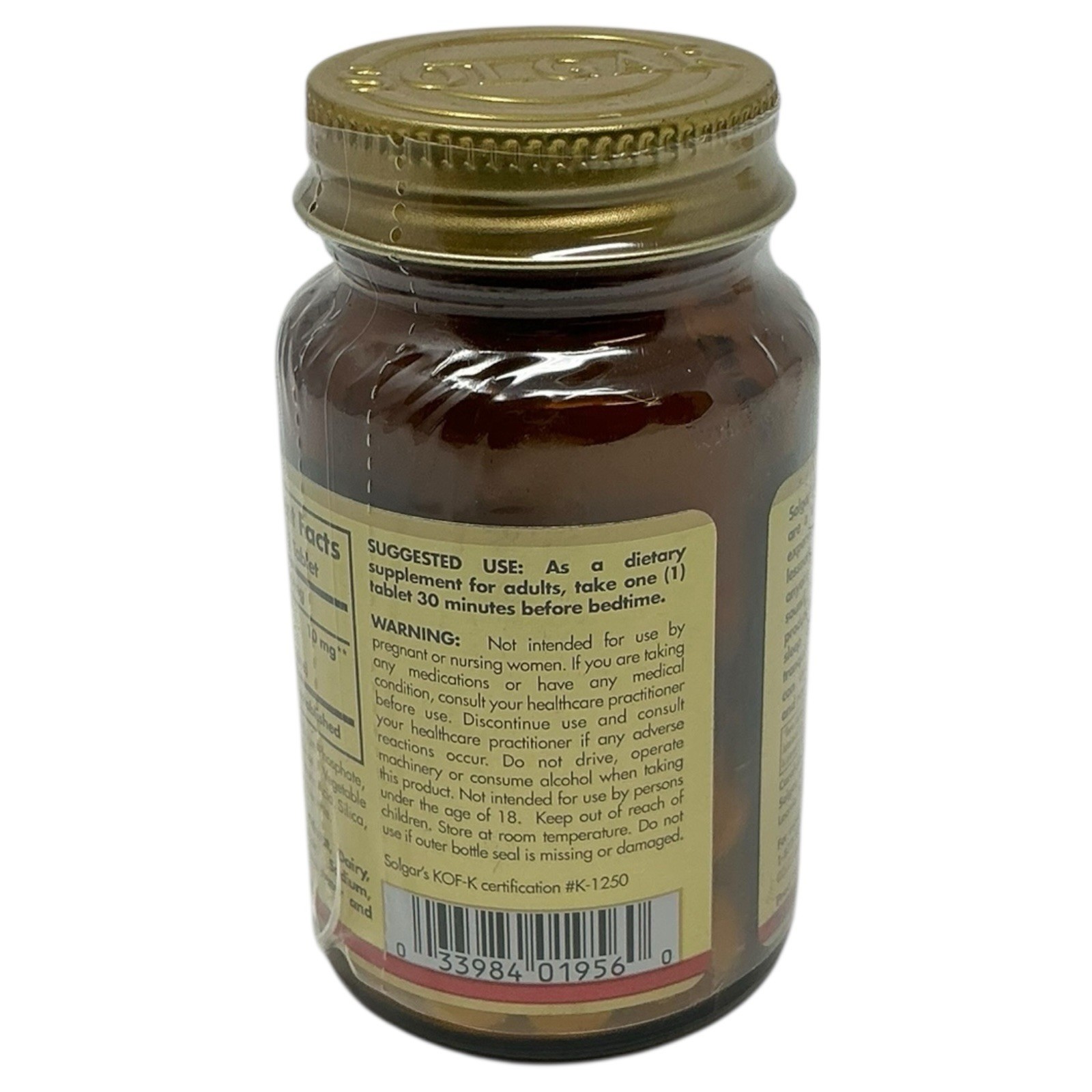 Solgar Melatonin 10 mg 60 Tablets, Support Sleep and Relax