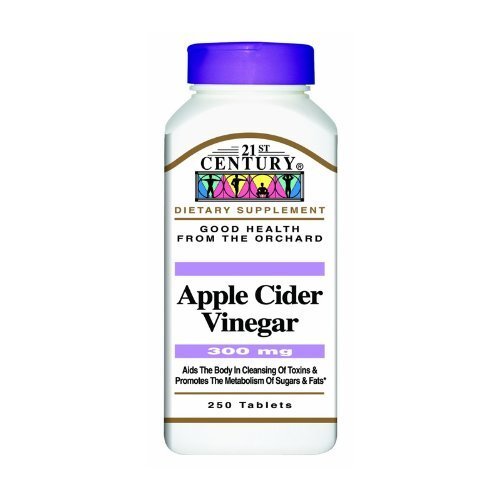 21st Century Apple Cider Vinegar Dietary Supplements Tablets 300 mg 250 Count