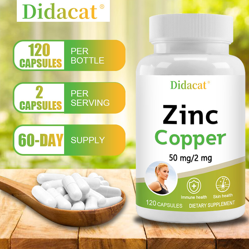 Zinc Copper 50mg/2mg Supports Immunity and Skin Health