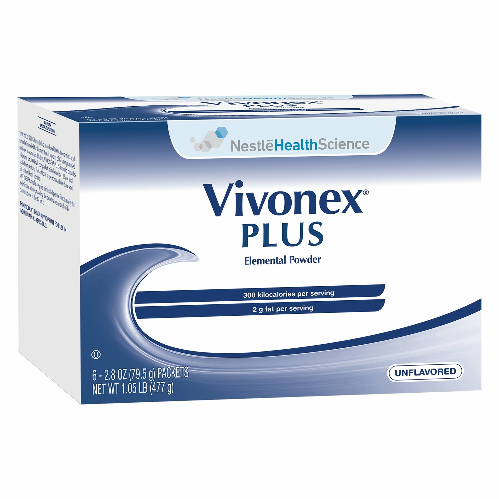 Vivonex Plus Elemental Oral & Tube Feeding Formula Unflavored 2.8 oz 6 Ct
