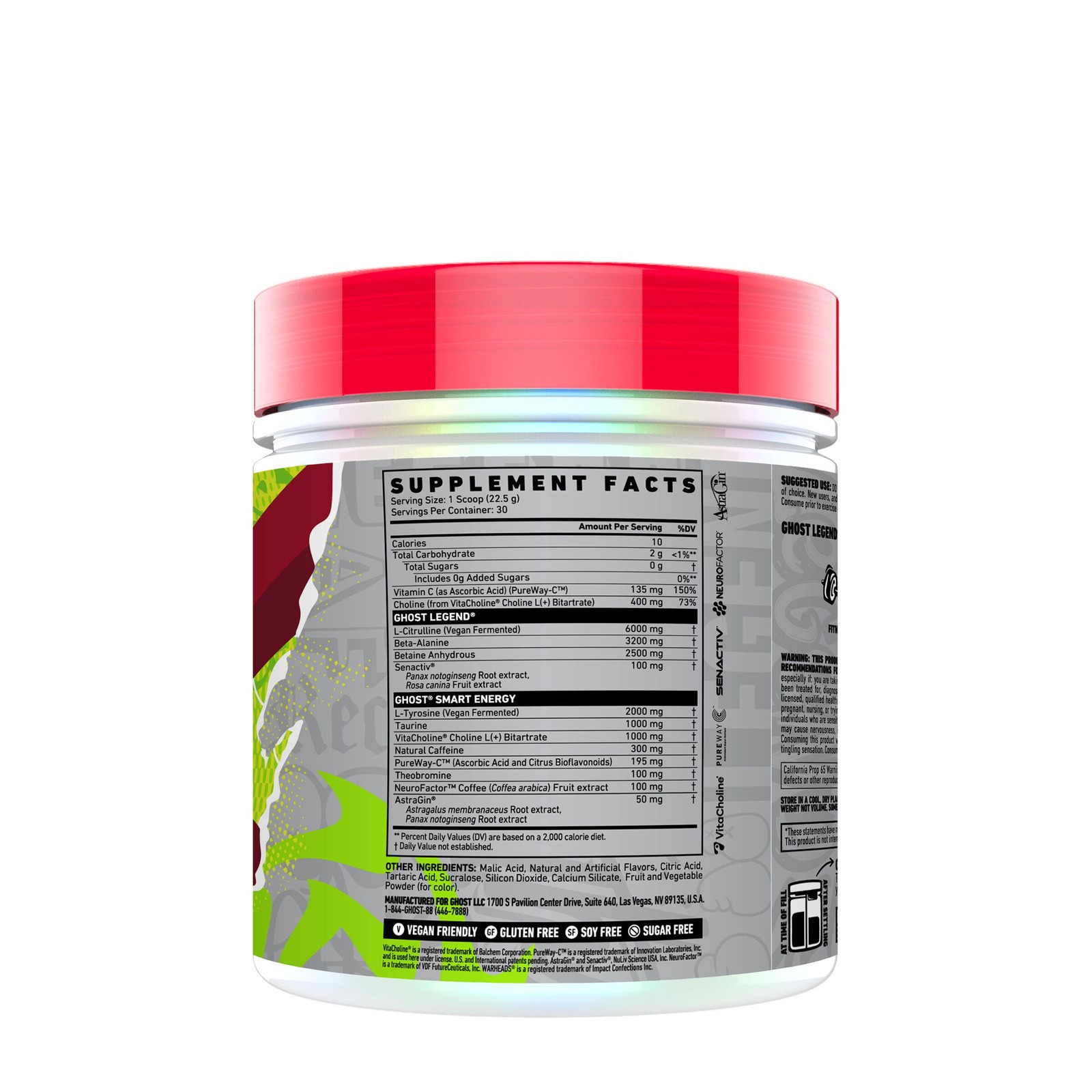 LEGEND® V4 Pre-Workout – Warheads® Sour Black Cherry (30 Servings)