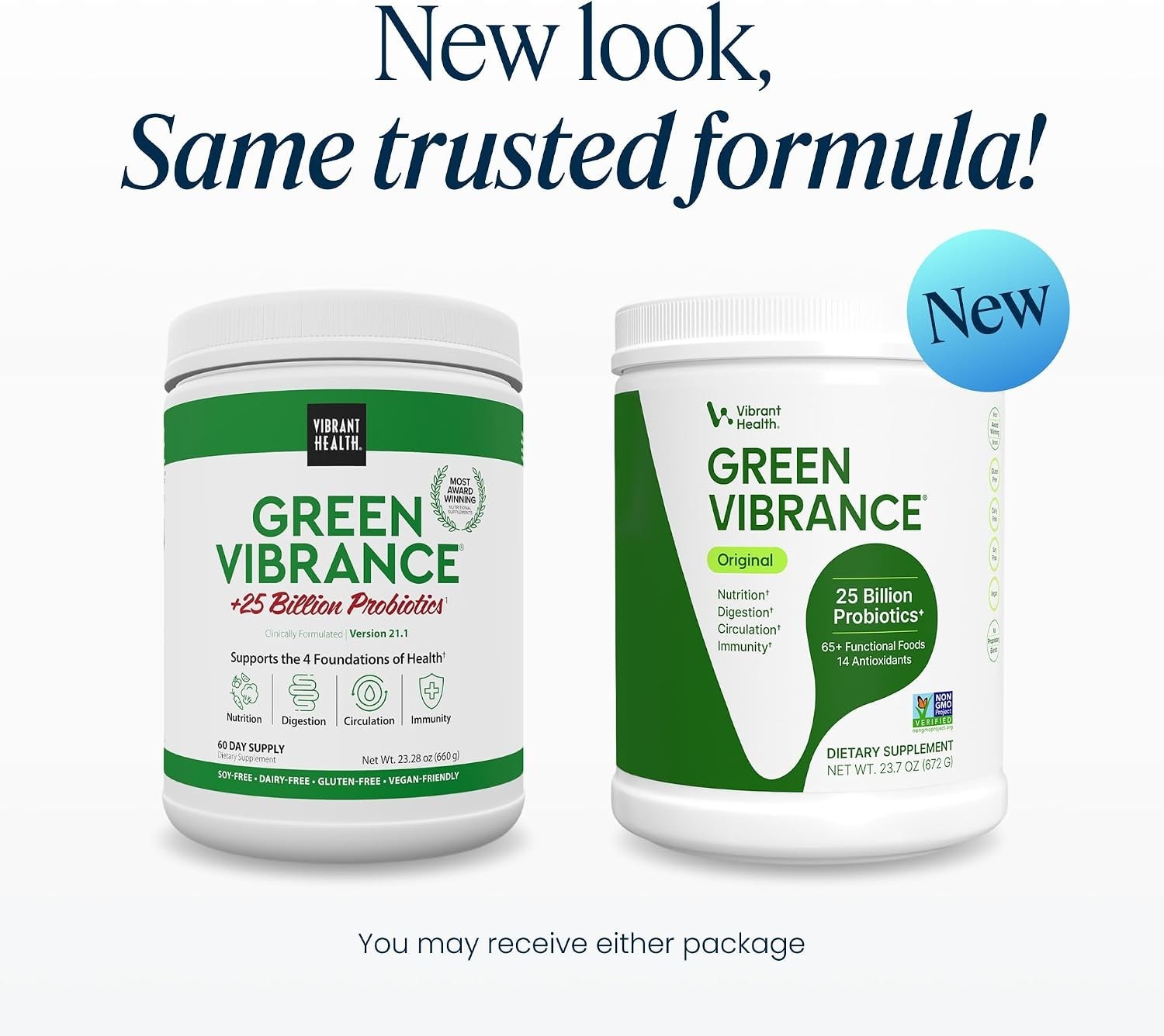 Green Vibrance, Superfood Powder, Boost Energy, 60 Servings