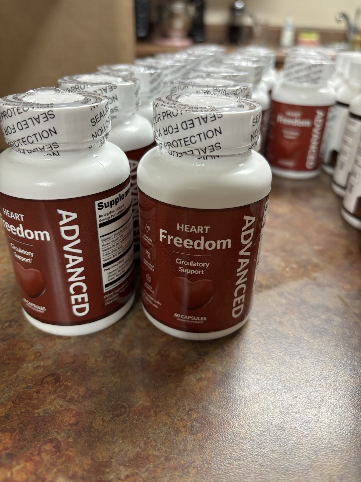 Mixed Lot Supplements: Heart Freedom, SlimBrew, GlucoFreedom, Gut Health, etc