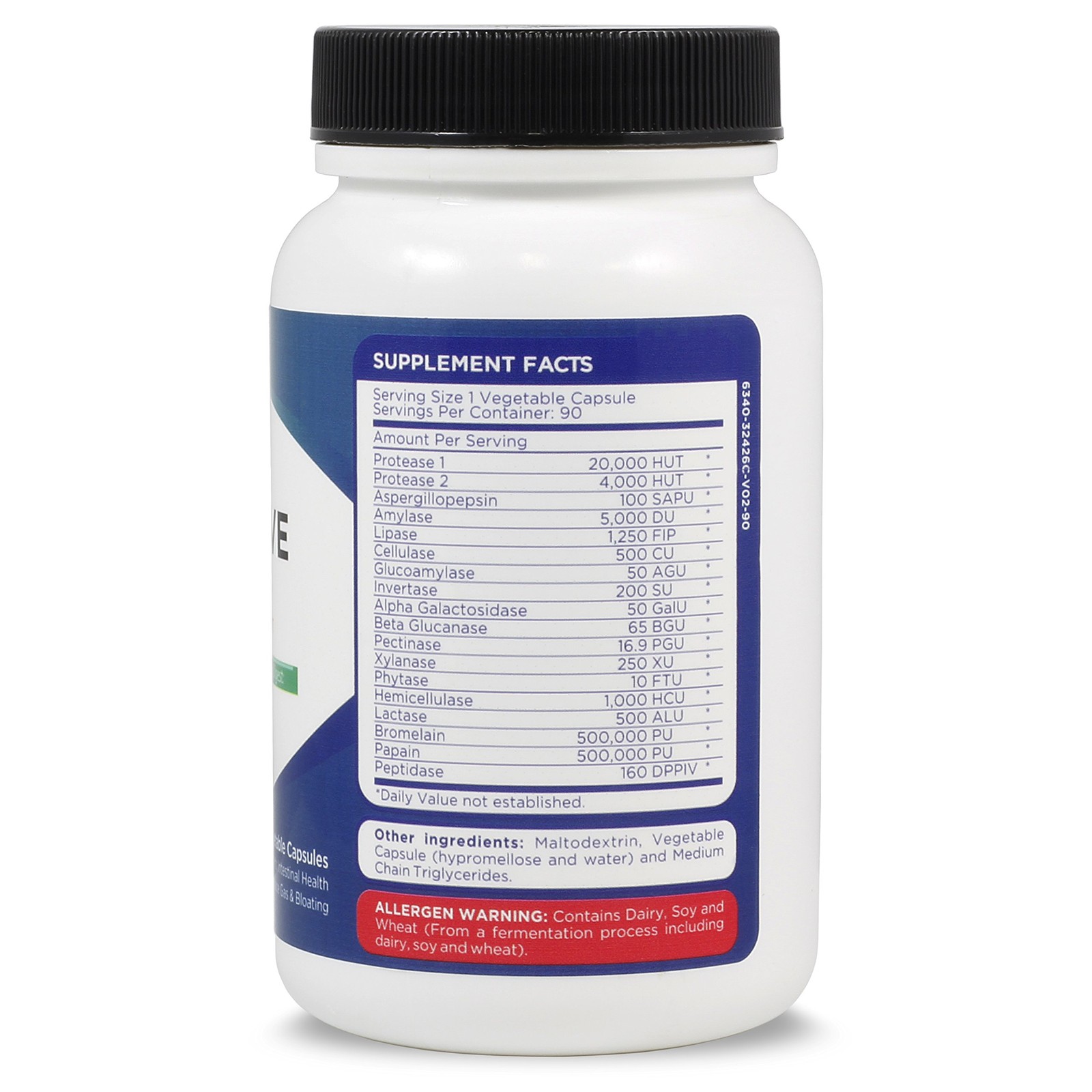 Digestive Enzymes – Amylase, Bromelain, Protease, Lipase & 14 Others – 90