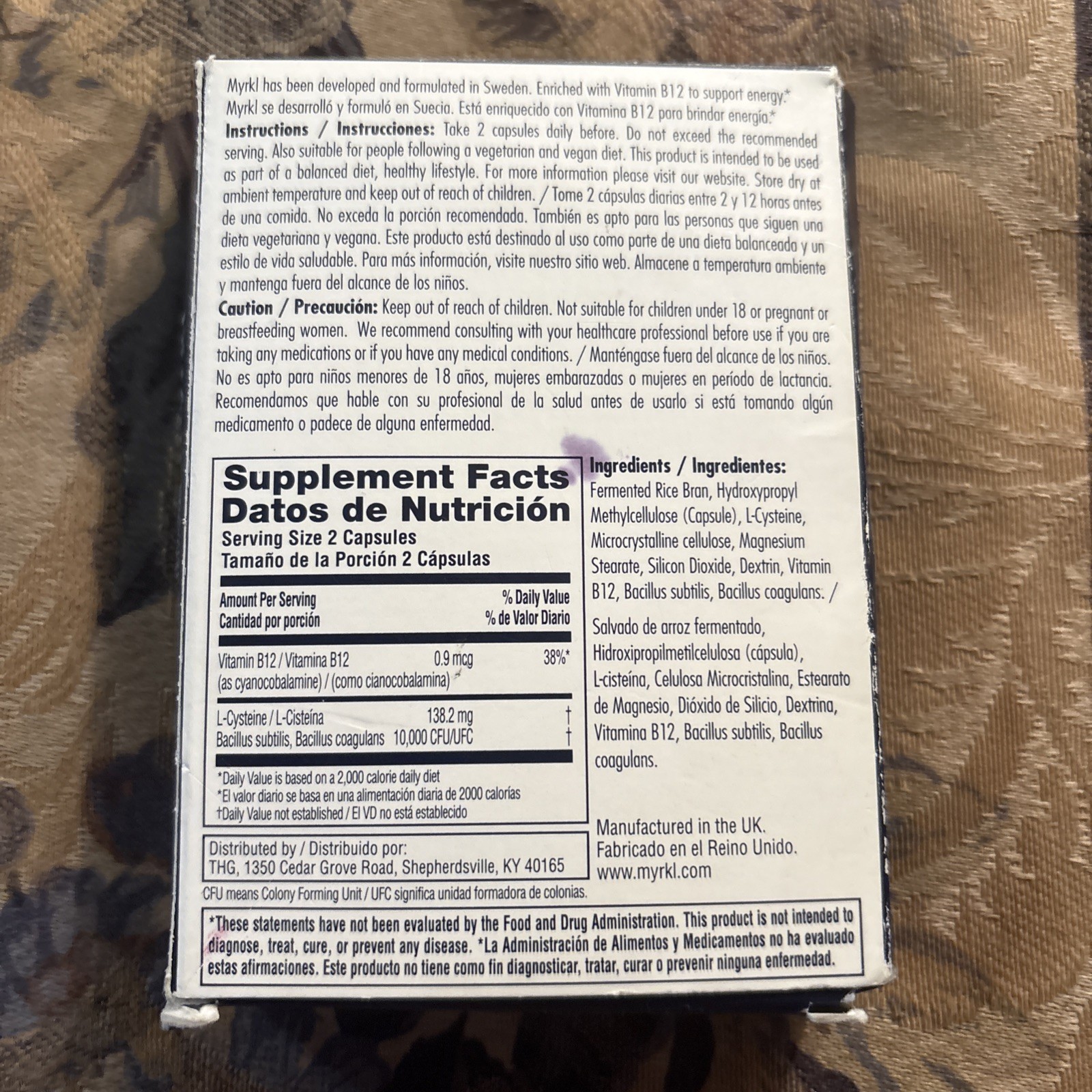 Myrkl 15 Dose Pack 30 Capsules Dietary Supplemental Exp. 02/28/2028