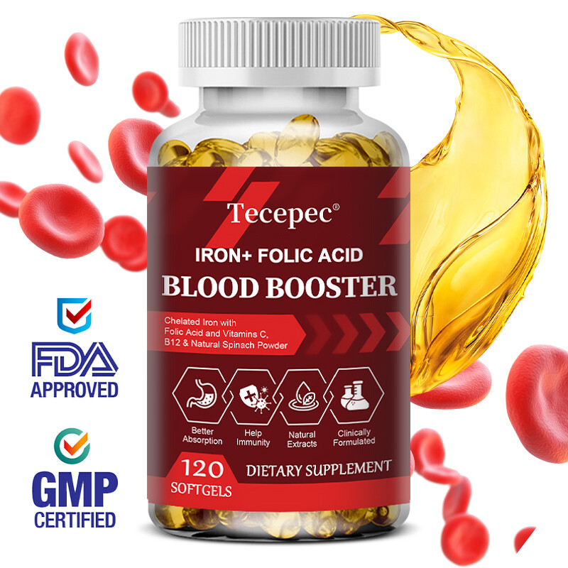 Iron + Folic Acid – Boosts Energy, Haemoglobin and Immunity – Blood Booster