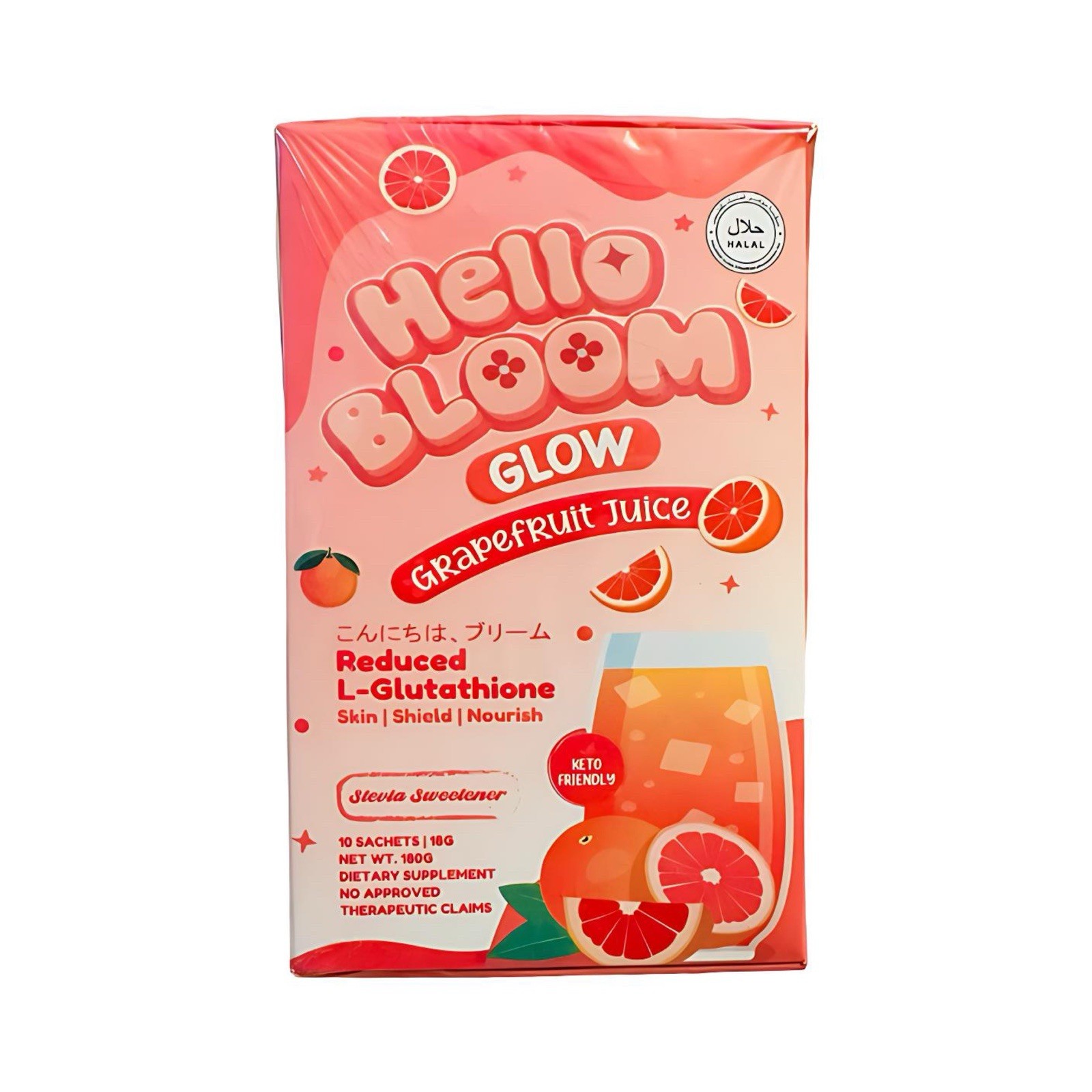 Hello Bloom GLOW Grapefruit Juice (10 Sachets)