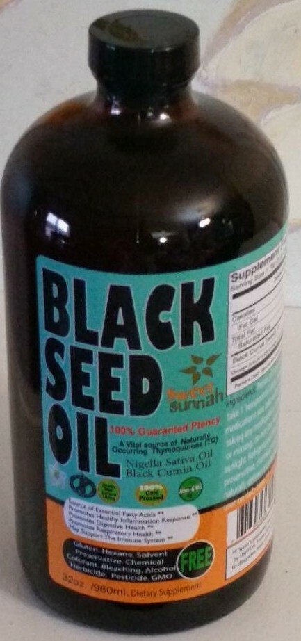 100% Pure Cold-Pressed Black Seed Oil 32 oz.GLASS BOTTLES Exp; 2025