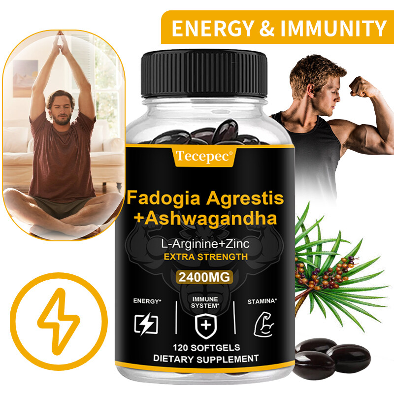 Fadogia Agrestis +Ashwagandha L-Arginine+Zinc EXTRA STRENGTH 2400MG