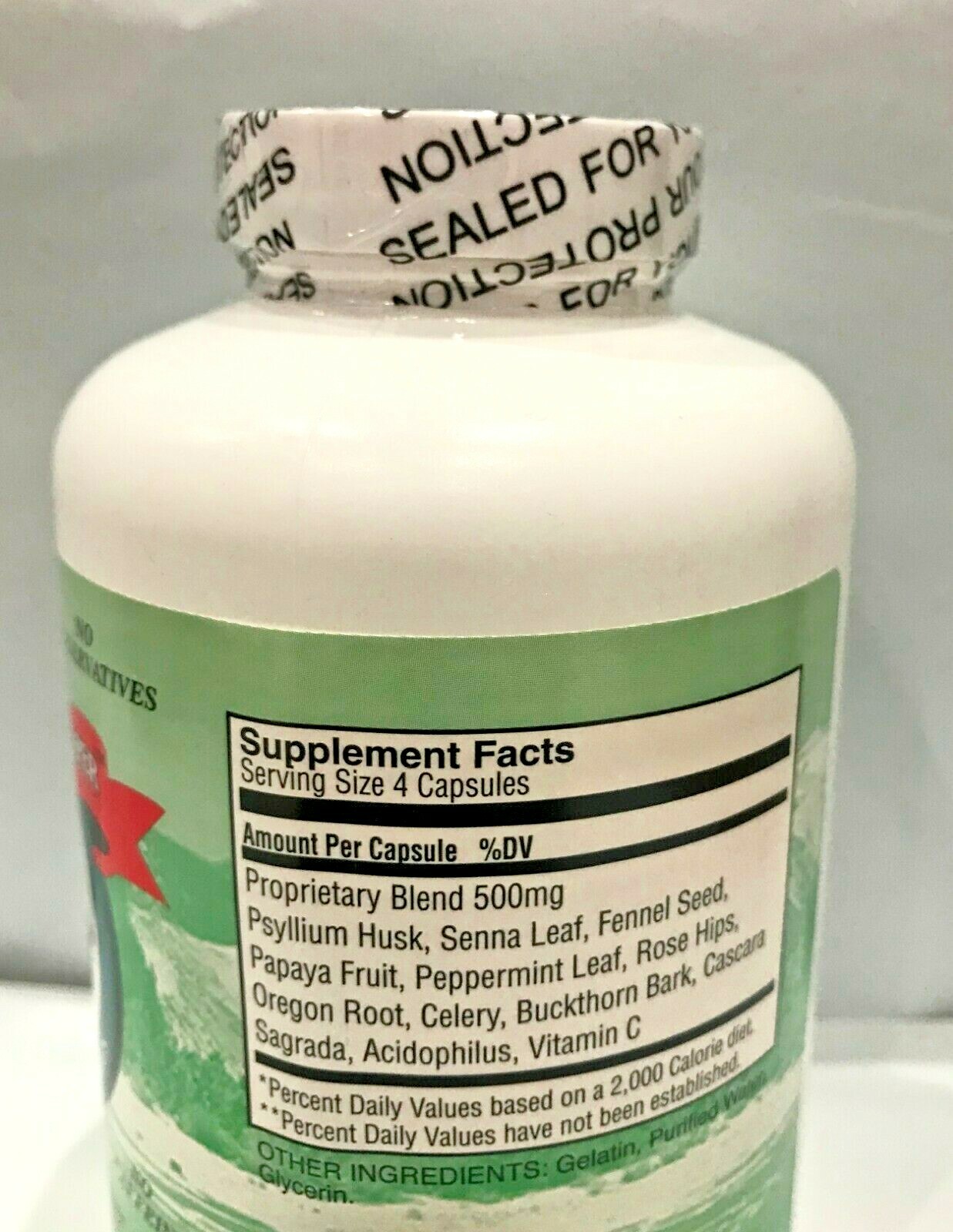 1 Box/180 Capsules 100% Natural SUPER COLON SWEEPER Cleanser Dietary Supplement