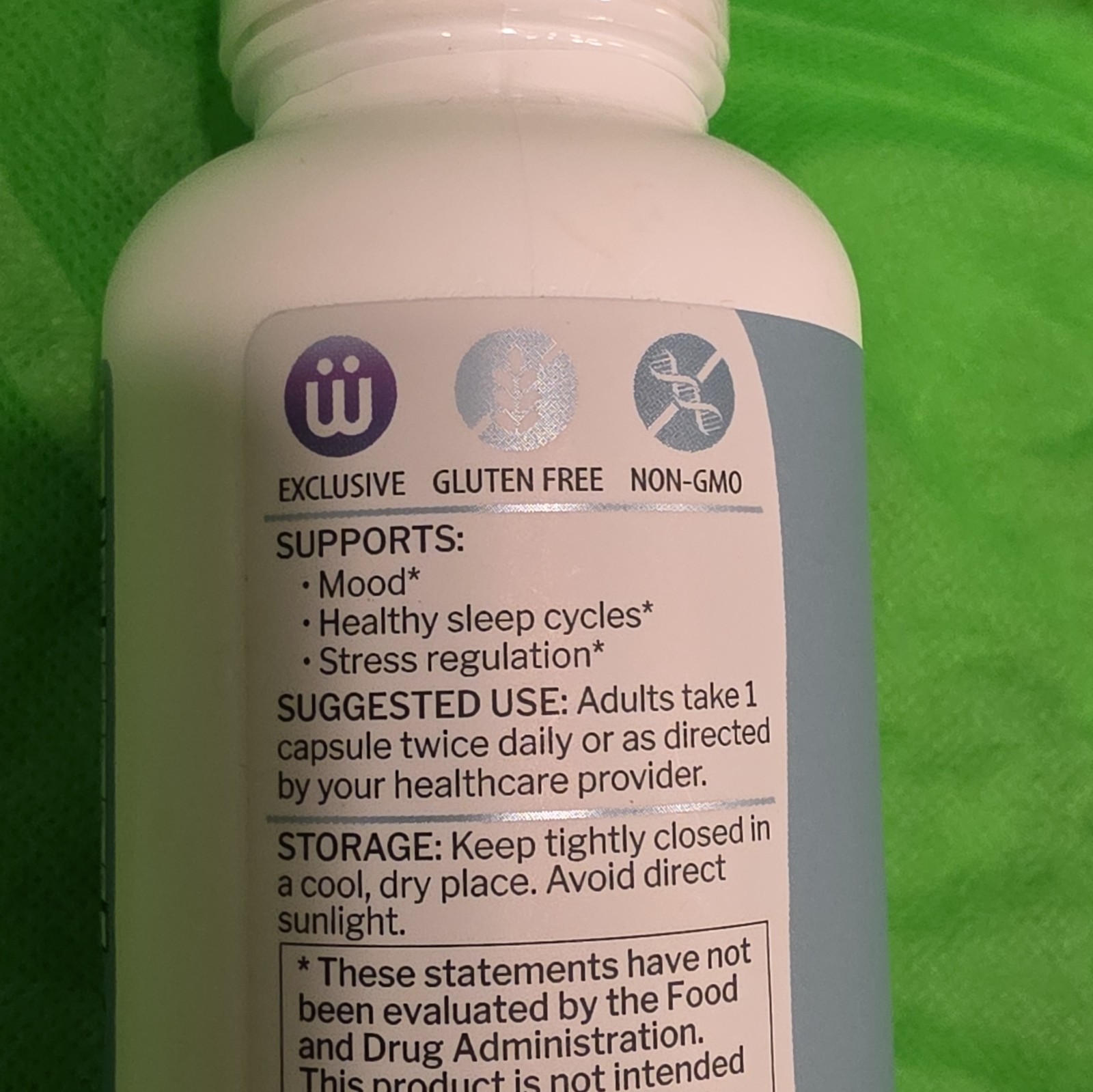 NBX Wellness Blissful Mood Stress Support 60 Capsules Gluten-Free Non-GMO