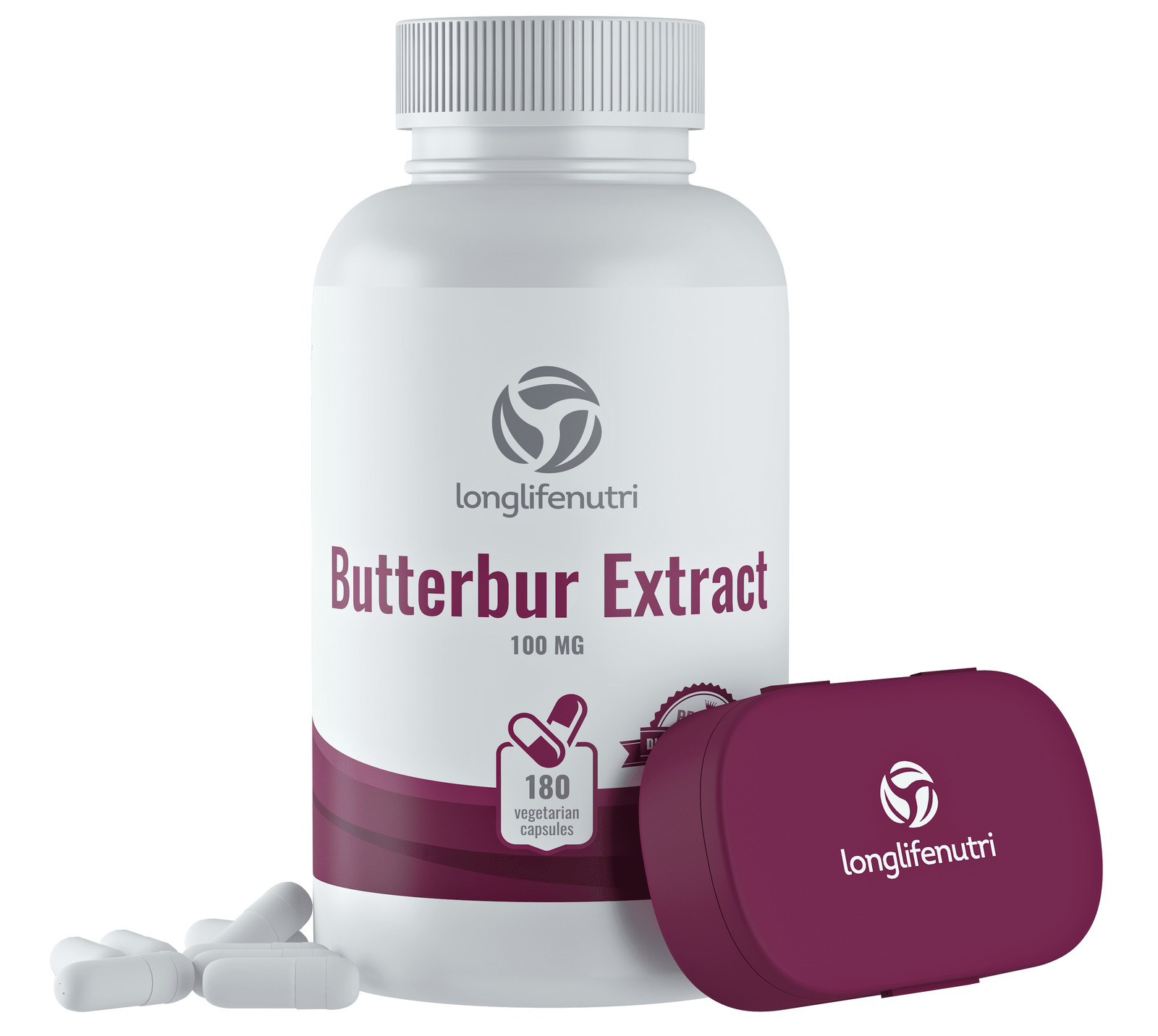 Butterbur Extract 100 mg – 180 Vegetarian Capsules