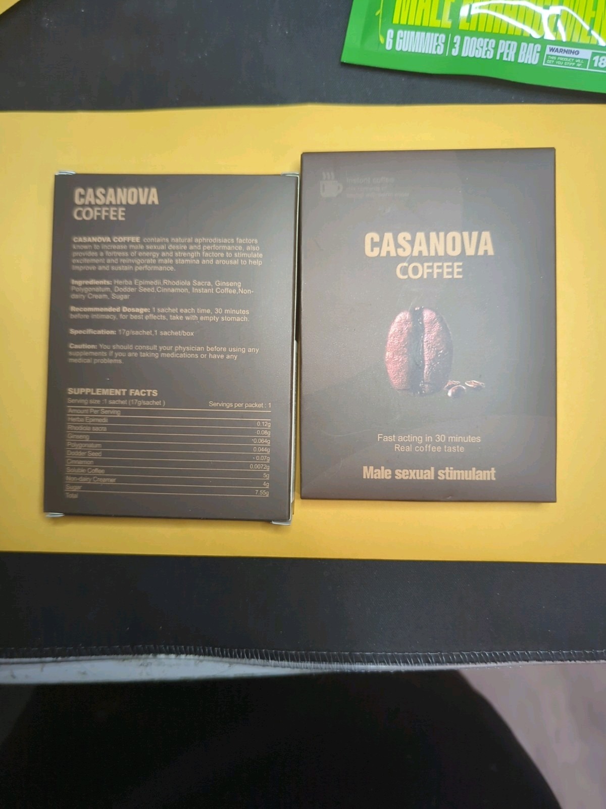 10 Packs + $30 BONUS! Casanova Coffee Male Sexual Stimulant Enhancement Stamina