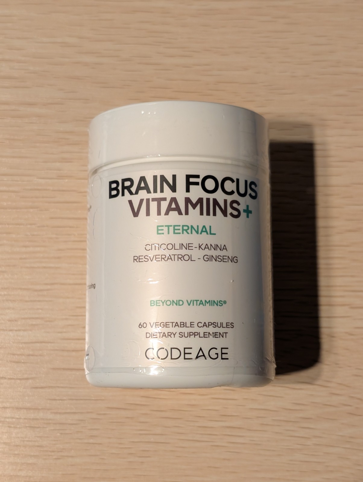 Codeage Brain Focus Vitamins+, Citicoline, B12, Resveratrol, 60 ct Exp 12/2027