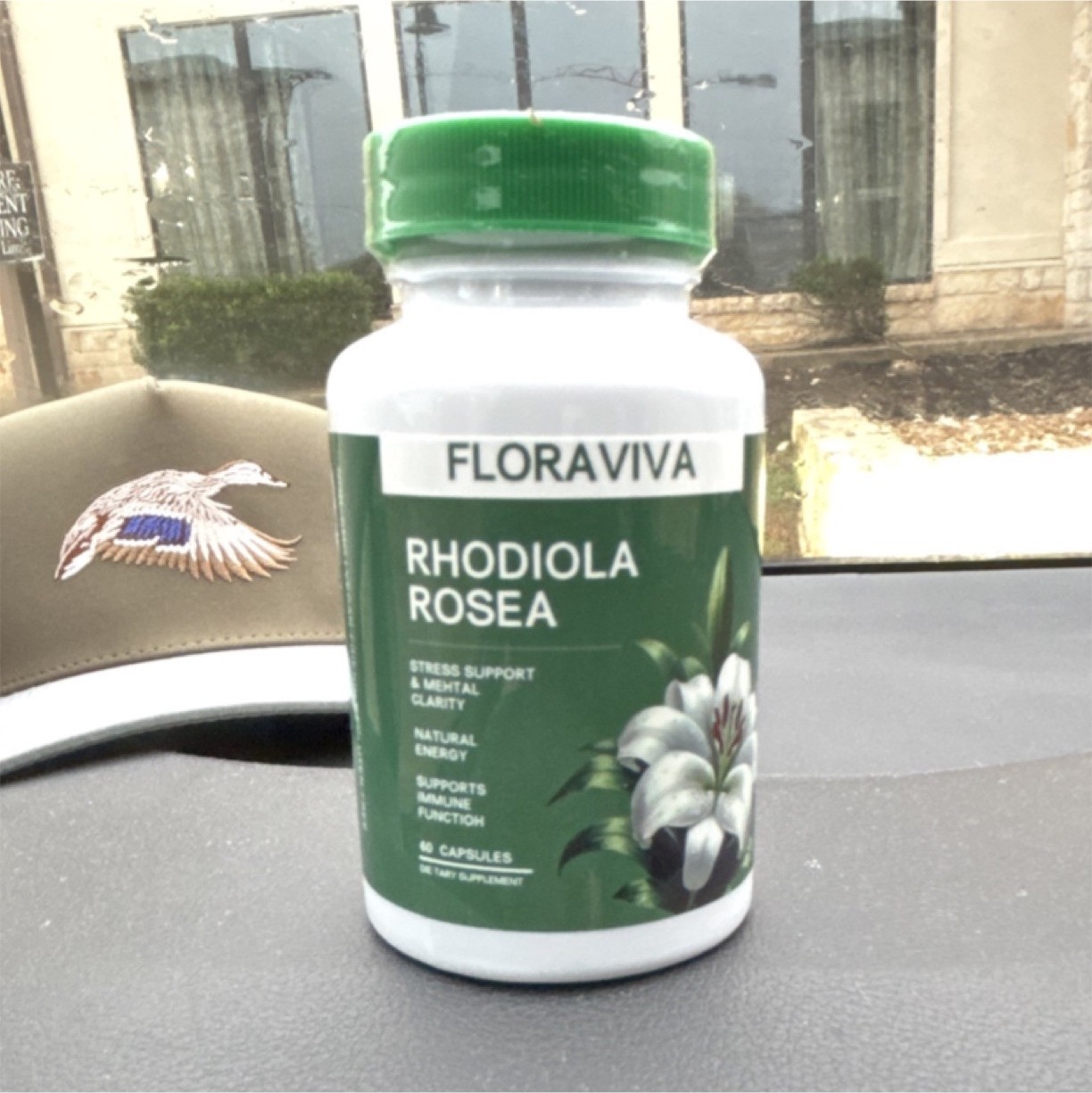 FLORAVIVA Rhodiola Rosea 60 Capsules Stress/Mental Clarity Energy Immune