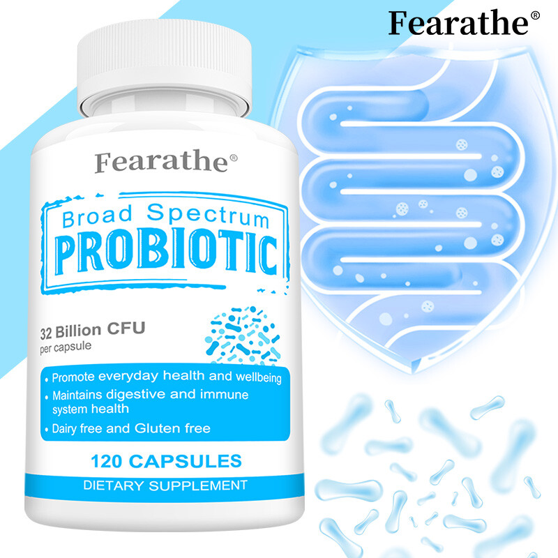 Broad Spectrum Probiotic 32 Billion CFU Digestive Immune Health Capsules