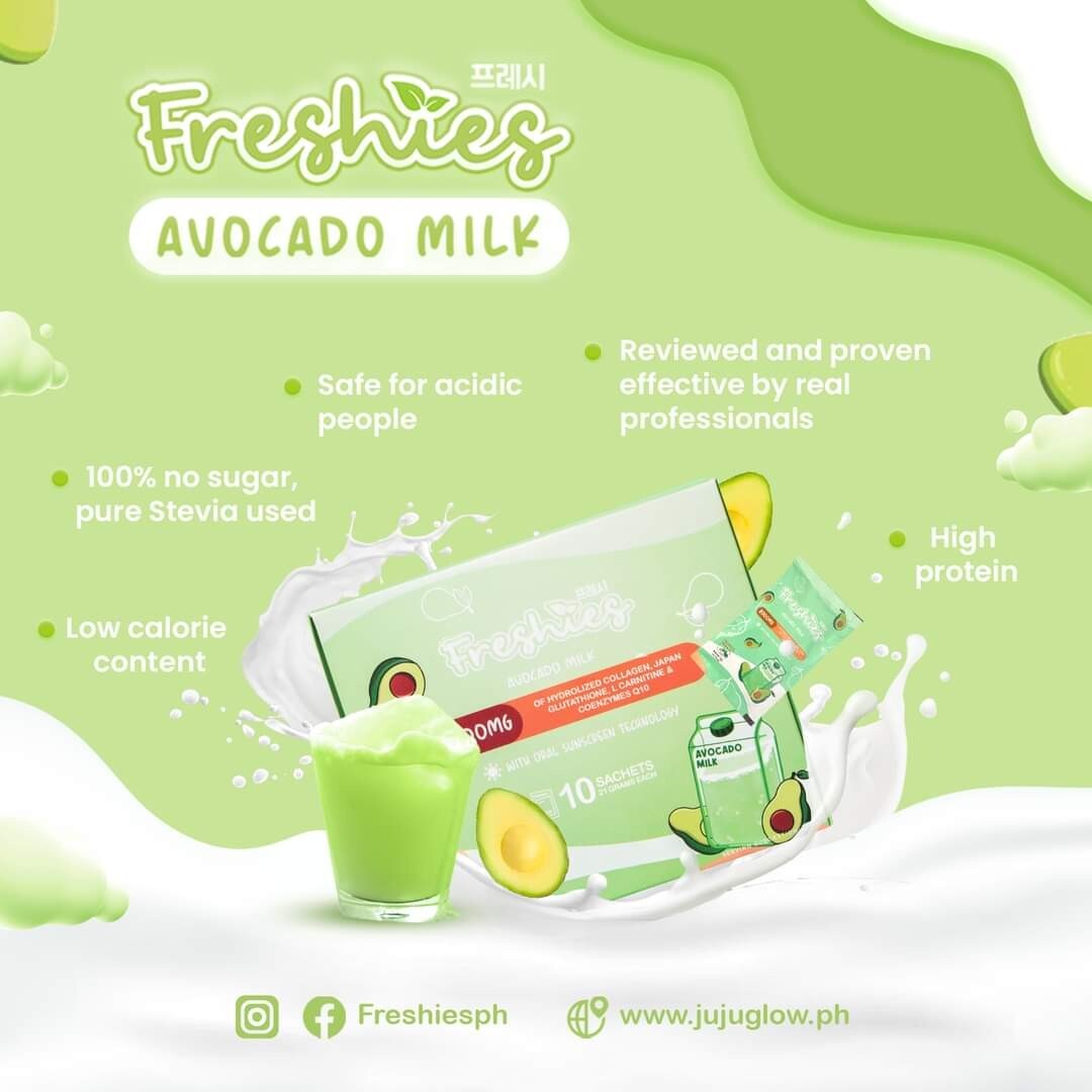 Freshies Avocado Milk by Juju Glow 10 sachets x 21g
