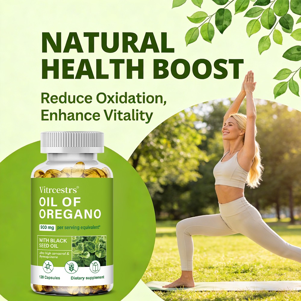 Oil of Oregano with Black Seed Oil – Immune Support Supplement 30/60/120 Caps
