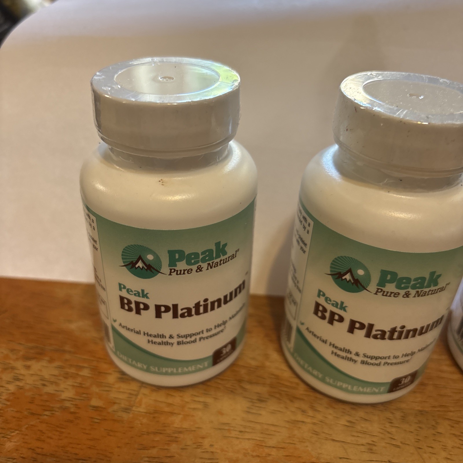 NEW Peak BP Platinum from Peak Pure & Natural Arterial Heath Support Capsules
