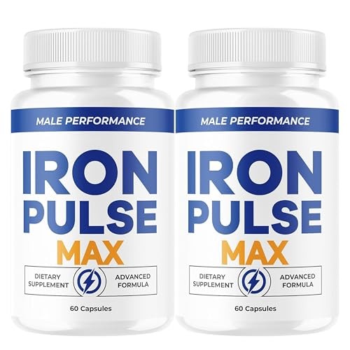 Iron Pulse Max Iron Supplement Capsules Energy Blood Anemia 2 Pack 120Ct