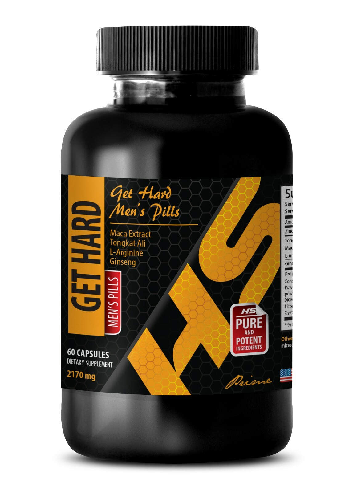 Longjack Maximum Strength – GET HARD – Root Extract 1 Bottle 60 Capsules