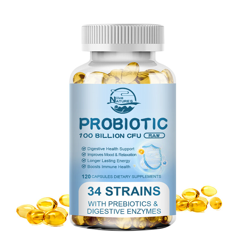 Digestive Enzymes Prebiotic&Probiotics Gas,Constipation&Bloating Relief