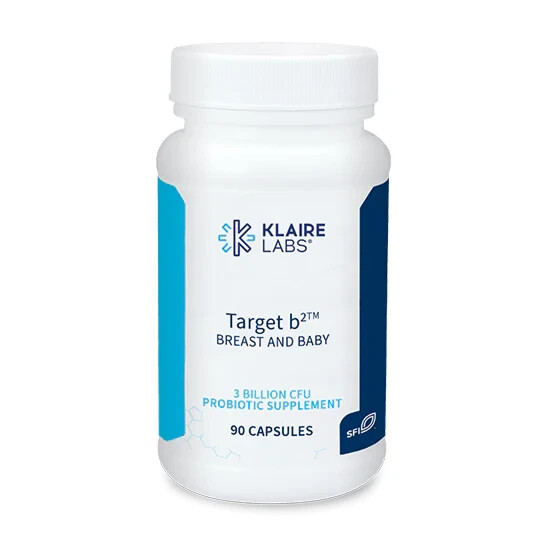 Klaire Labs Target B2 Breast and Baby 3 Billion CFU Probiotic Supplement 90 Caps
