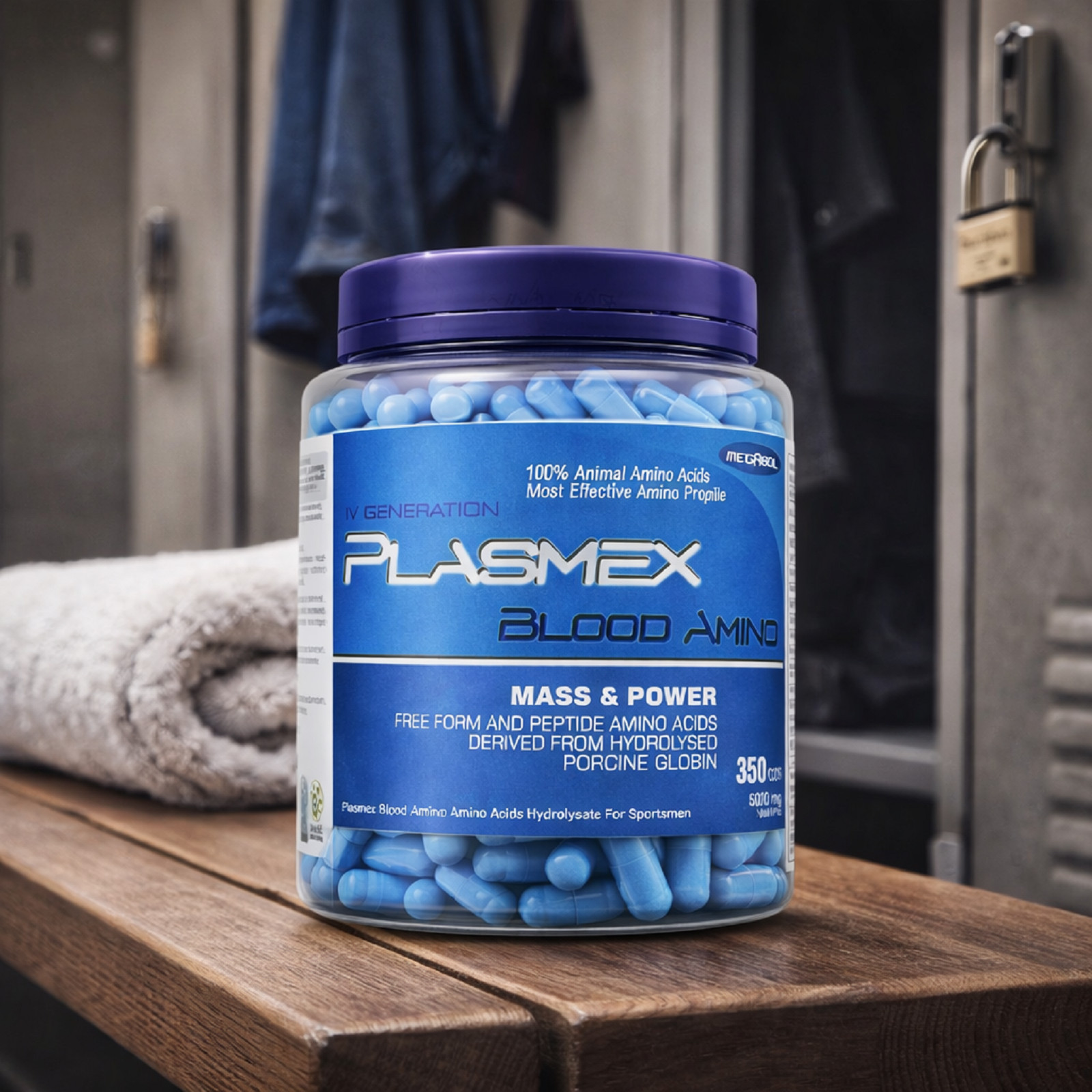 Plasmex 350Caps. Animal Full Spectrum Amino Acids BCAA Protein Pills Muscle Gain