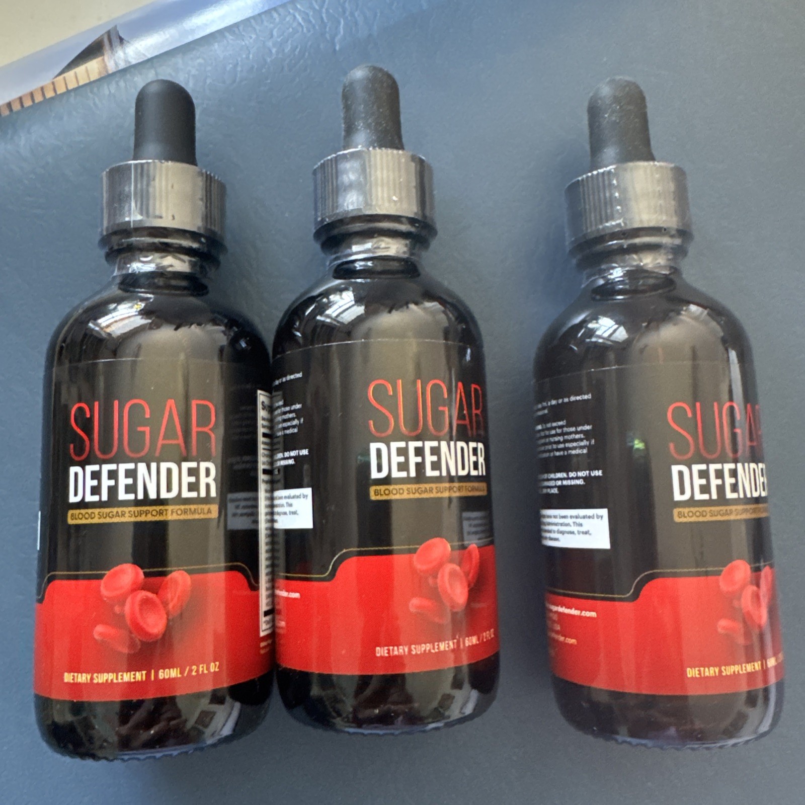 Sugar Defender Official Blood Sugar Support Supplement 3 Pack Exp 1/26