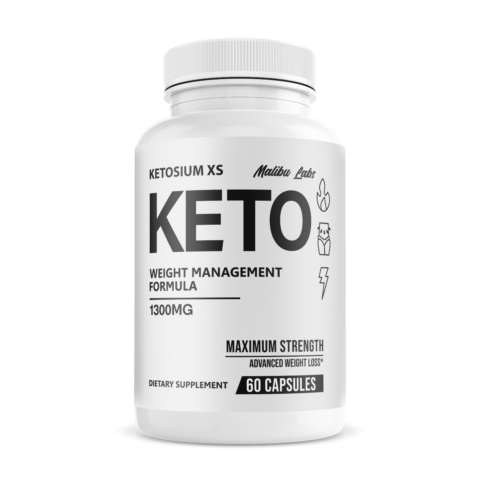 Ketosium XS, Advanced Formula, Made in The USA, (1 Bottle) 30 Day Supply