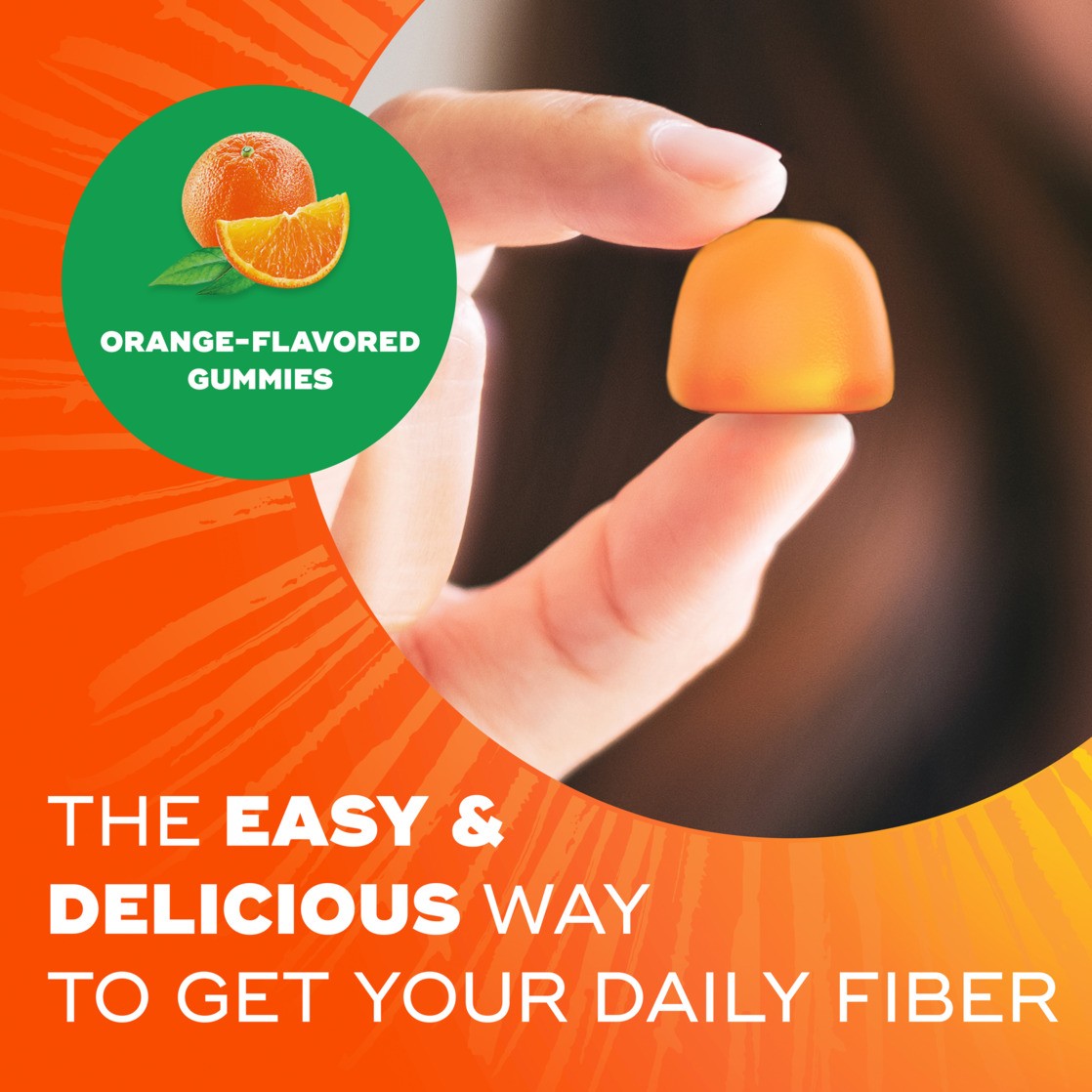 Metamucil Sugar-Free Orange Fiber Gummies for Adults, 72 ct