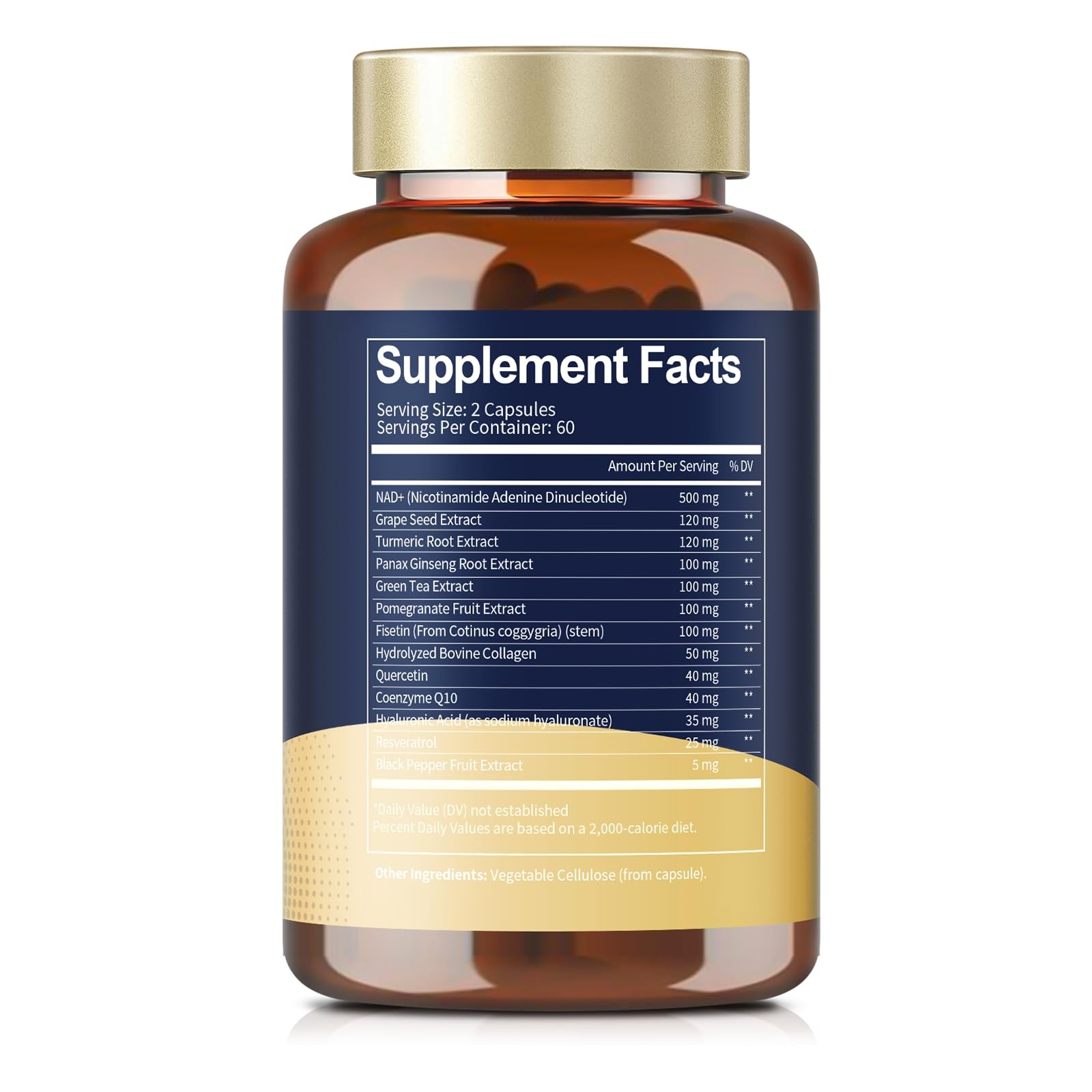 Totaria NAD Supplement for Women Men with nicotinamide 120 Count (Pack of 1)
