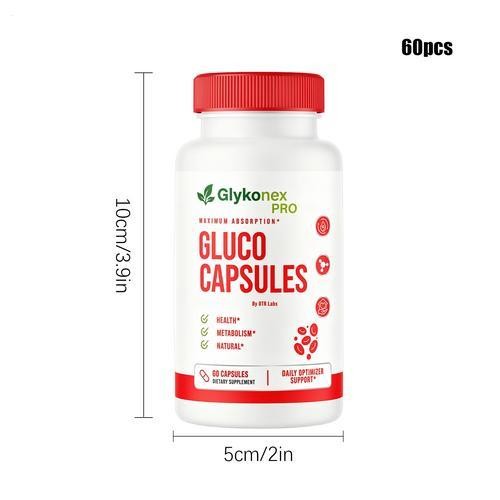 GlykoNex Gluco Capsules Blood Health Support Dietary Supplement 60 Capsules