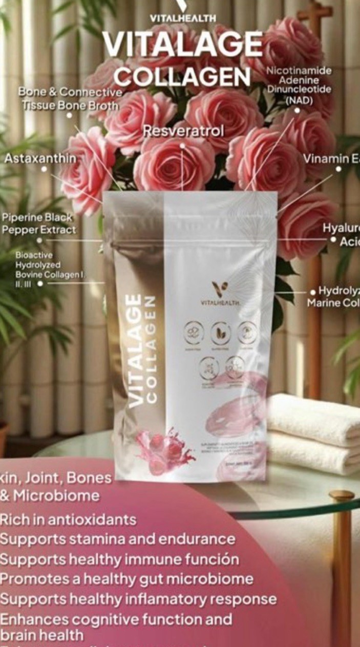 VitalHealth Vitalage Collagen Powder Bioactive Bovine & Marine Collagen