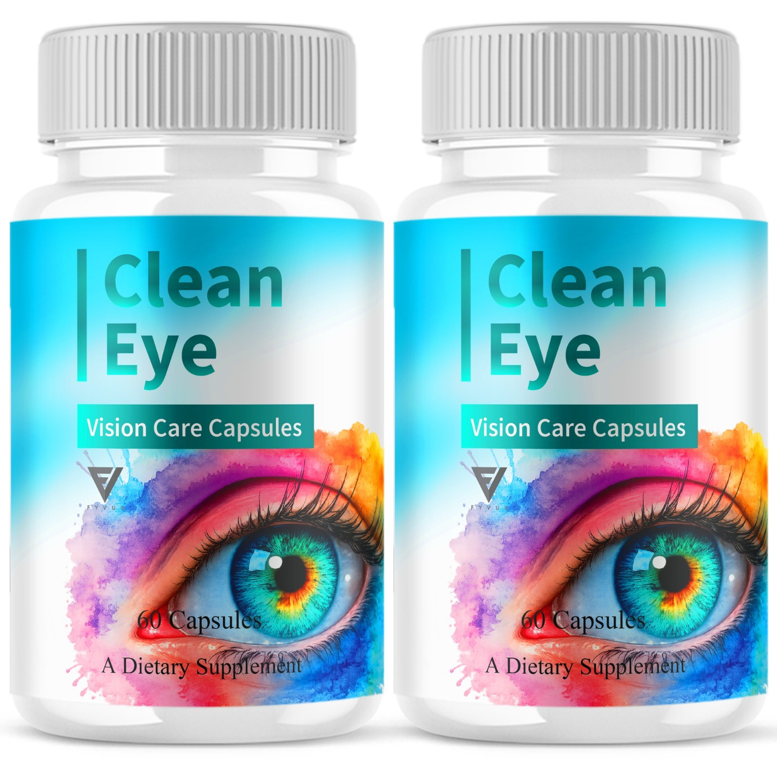 (2 Pack) Clean Eye Capsules, CleanEye Vision Care Supplement (120 Capsules)