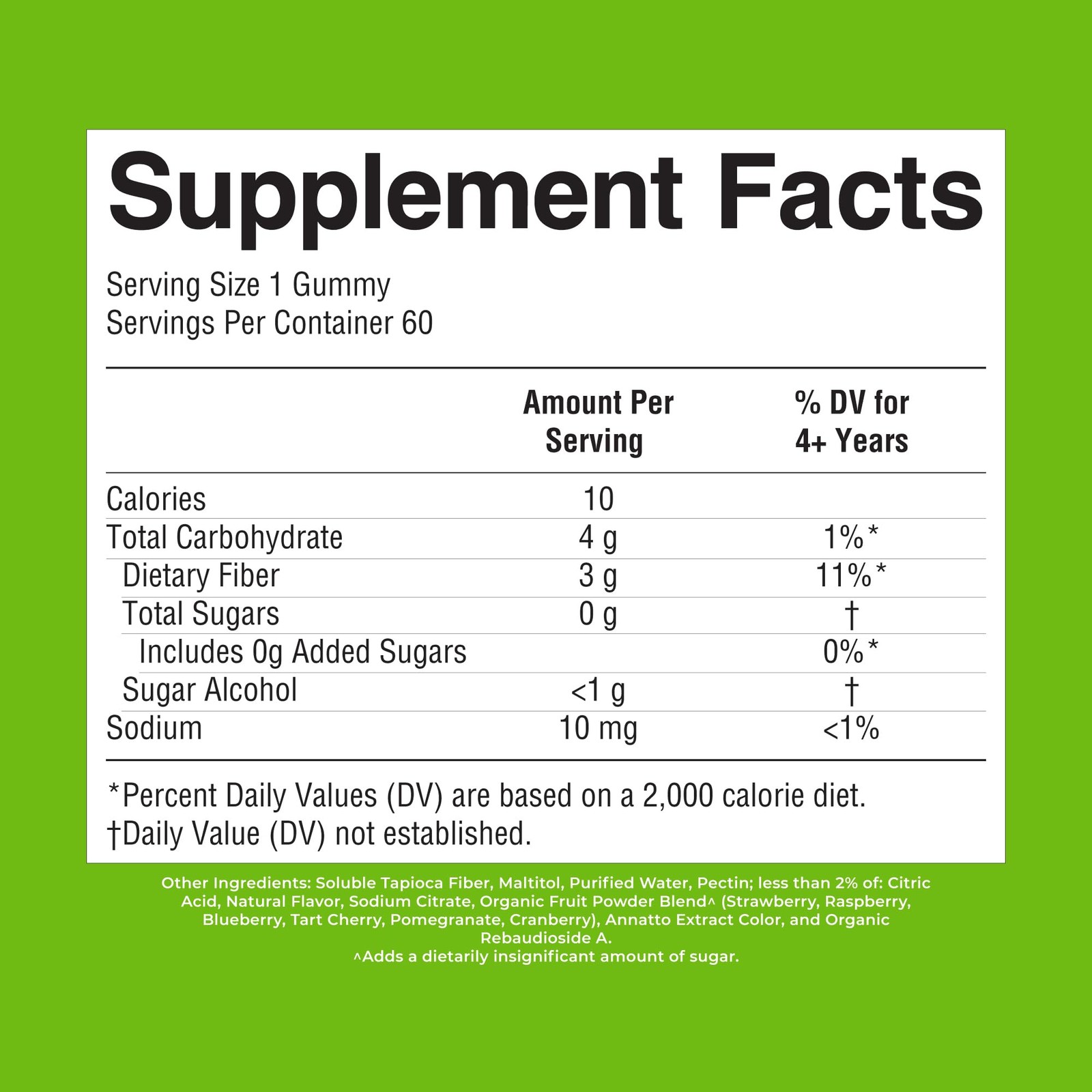 MARYRUTH’S Fiber Gummies for Kids | 2 Month Supply | 60 Count (Pack of 1)