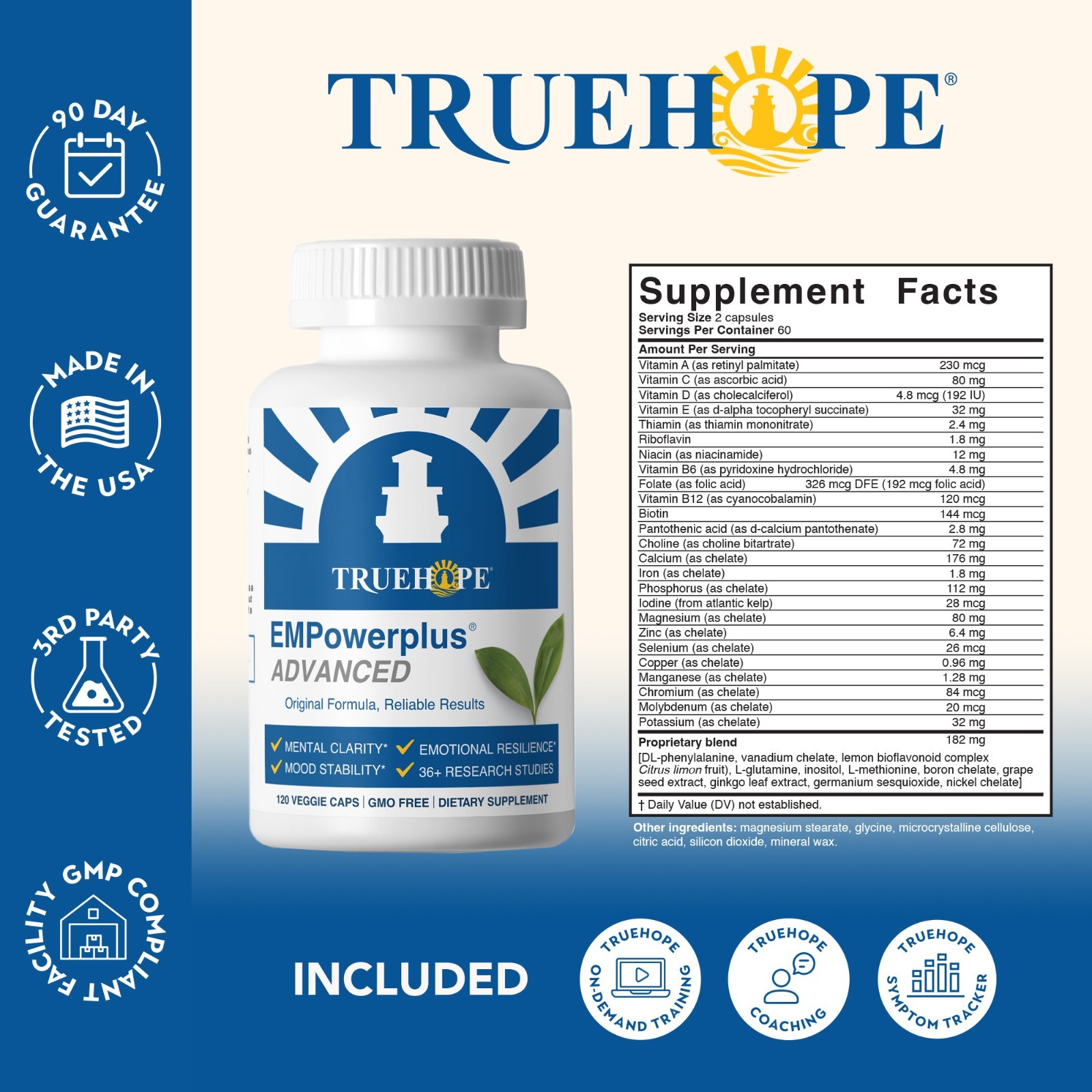Truehope EMPowerplus Advanced Multivitamin – 2 Pack – 15% OFF (Official Listing)