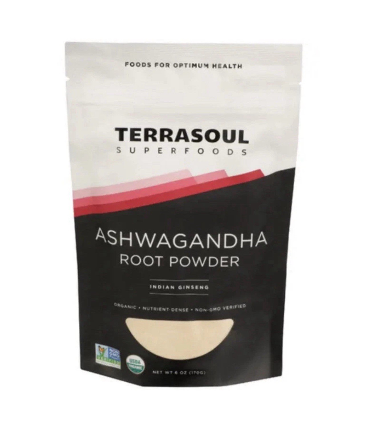 Organic No GMO Ashwagandha Root Powder Superfoods 6 oz Bag, 170G – Stress Adapt