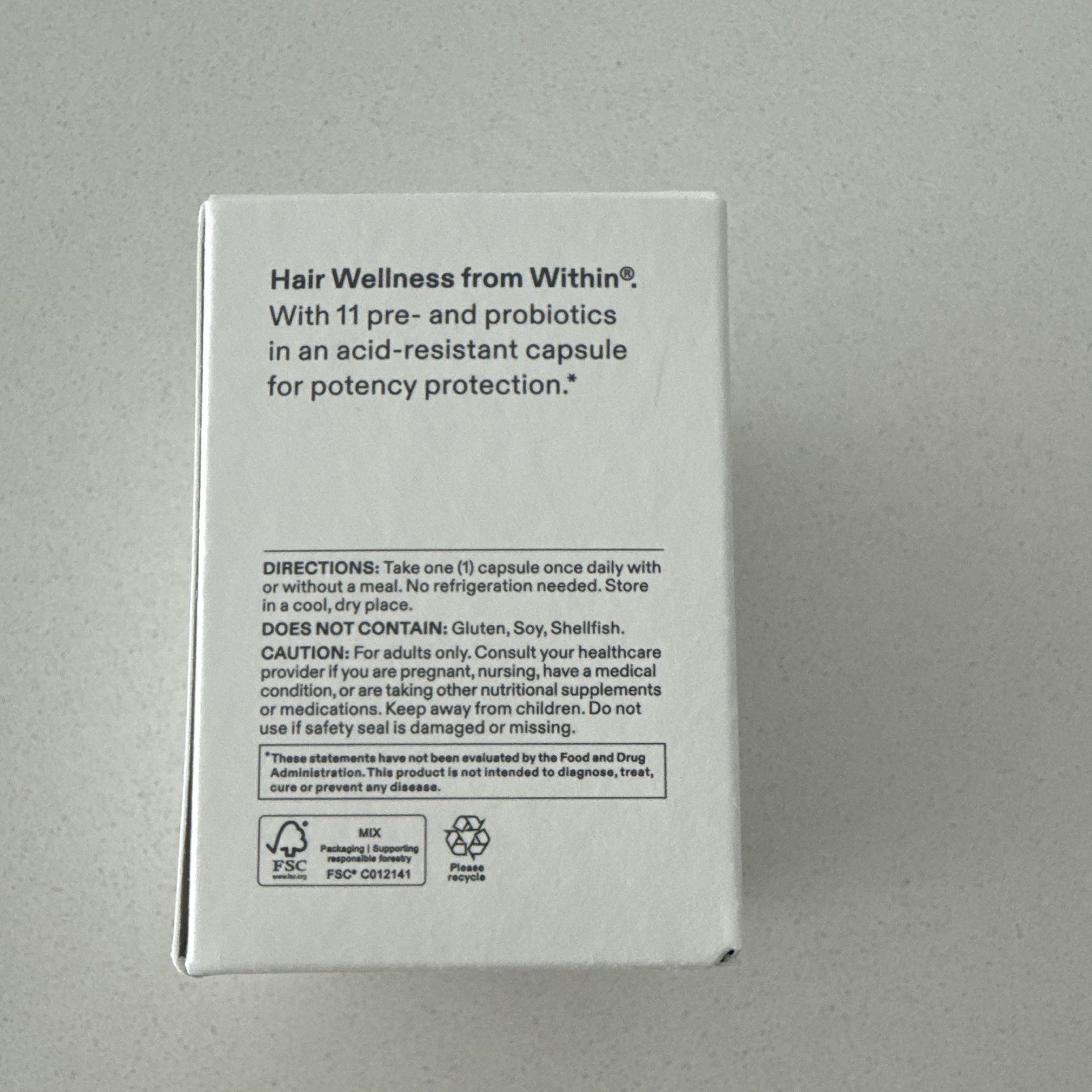 Nutrafol Hairbiotic Probiotic Hair Growth Supplement 30 Capsules 10/2026