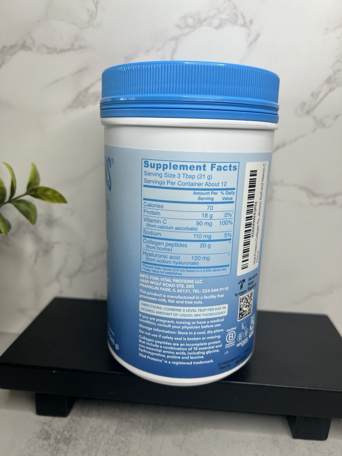Vital Proteins Collagen Peptides Advanced Unflavored 9.33 oz Exp 06/2027