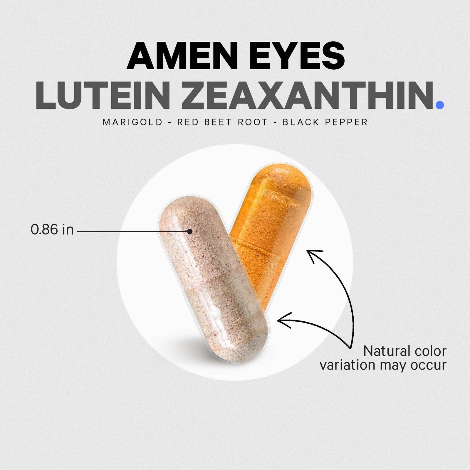 Amen Eyes Lutein Zeaxanthin Supplement – 90 Count (Pack of 1), No Color