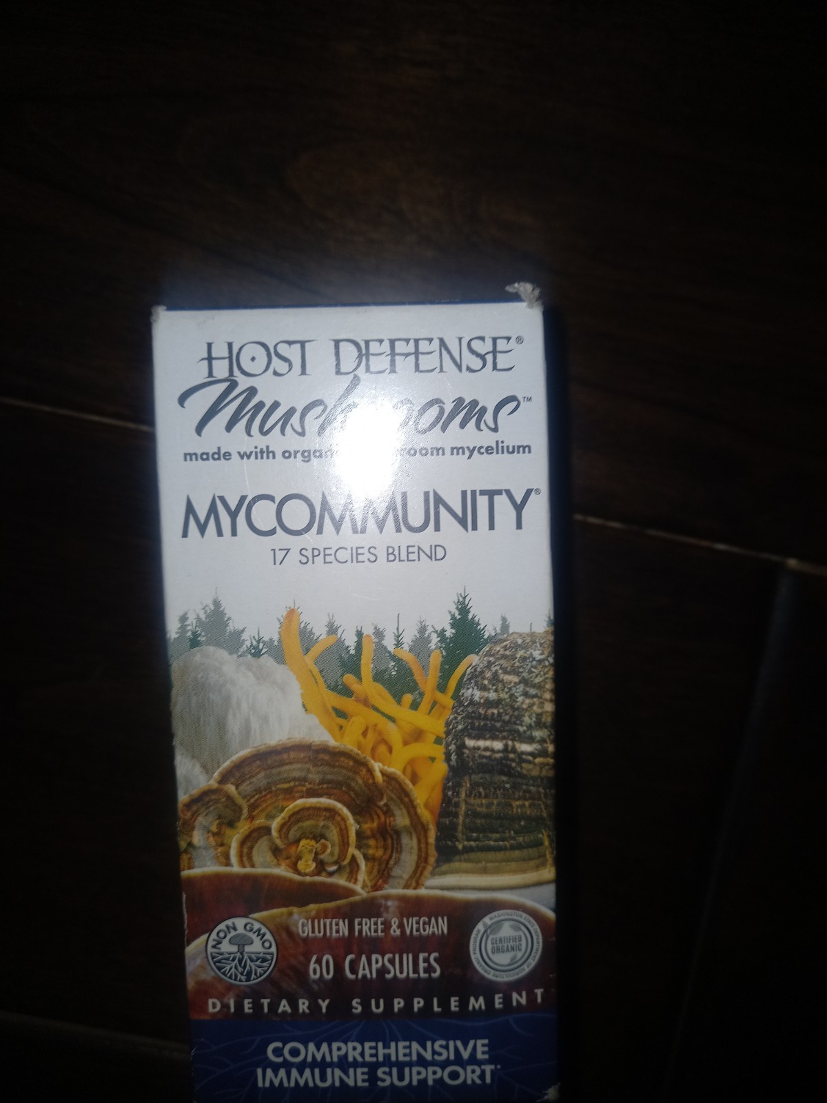 Host Defense MyCommunity 17 Species Blend Immune Support Vegan 60 Capsules