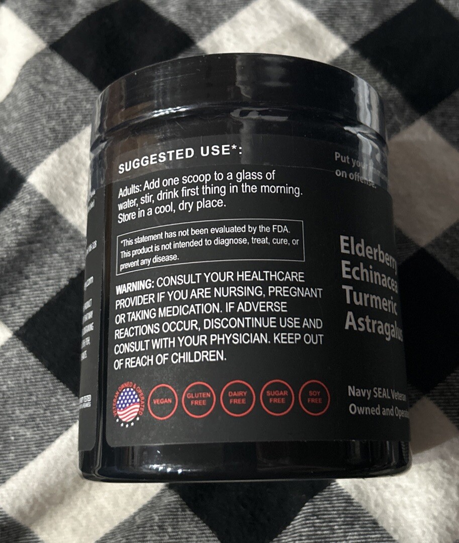 Naked Warrior ~Body Armor ~ Immune System Booster ~*Tangerine*~ 5.5oz ~ Sealed