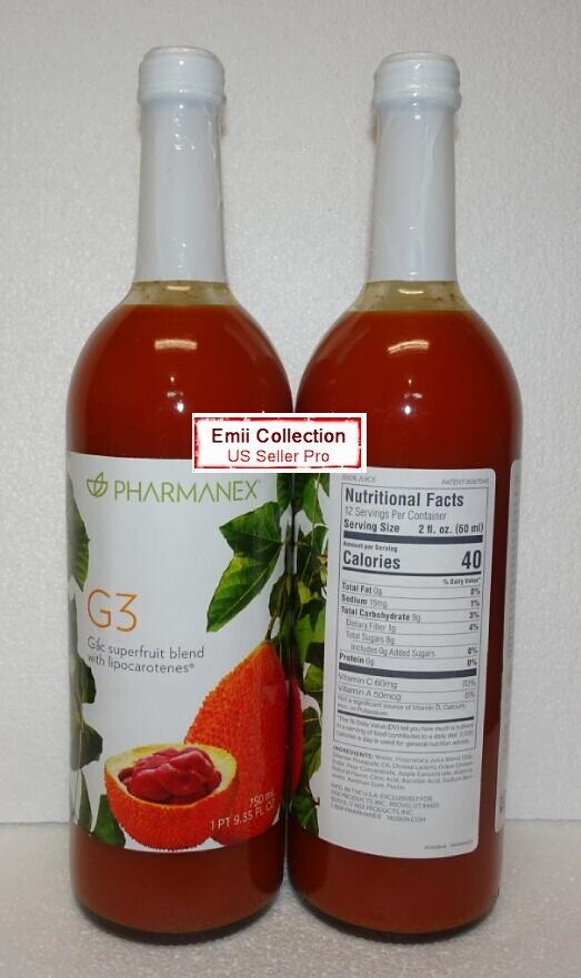 Nu Skin Nuskin Pharmanex Gac G3 Juice Pack (2 Bottles) Sealed New