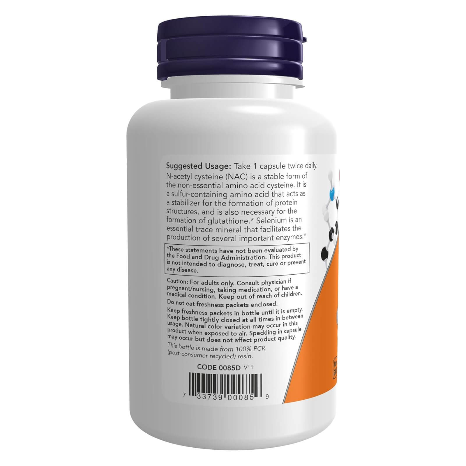 NOW FOODS NAC 600 mg 100 Veg Capsules